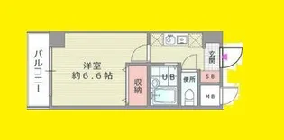 おおきに新大阪駅前サニーアパートメント【8階】の間取り