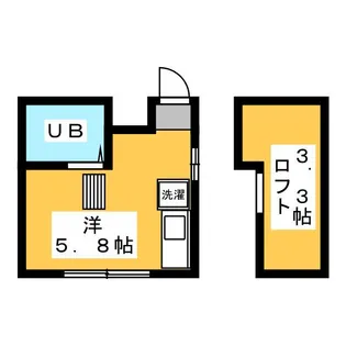 清水コーポII【2階】の間取り