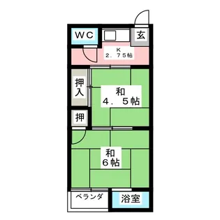 第一酒井荘【1階】の間取り