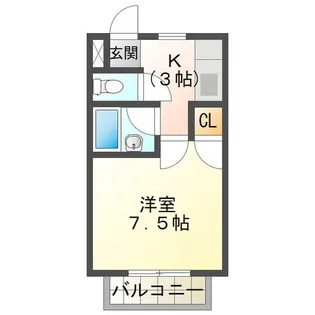 カントリーハウス【1階】の間取り