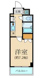 パレステュディオ新宿パークサイド【3階】の間取り