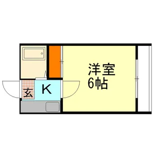 1Kの間取り画像