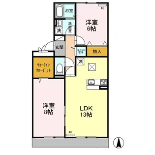 セブンワンテン E303【3階】の間取り