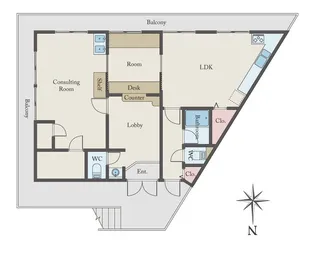 竹之丸ハウス【2階】の間取り