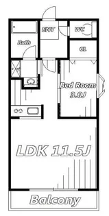 ヘルデンフィールズII【4階】の間取り