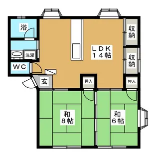 第3メゾニティ安久【1階】の間取り