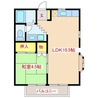 アイディアルコウガ【2階】の間取り