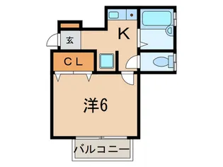 ヴォ-ンショコラ【1階】の間取り