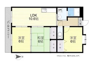 3LDKの間取り画像