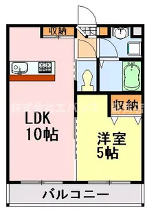 栗林第7ビル【2階】の間取り