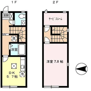三重県伊賀市服部町3【一戸建】の間取り