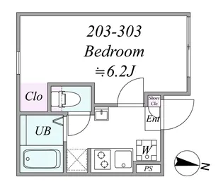 TIGRE NISHIARAI【3階】の間取り