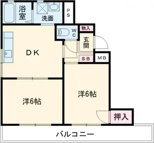 メセナ緑岡【4階】の間取り