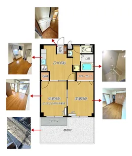 ステイタス月隈(つきくま)II棟【1階】の間取り
