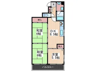 シャルム神田【4階】の間取り