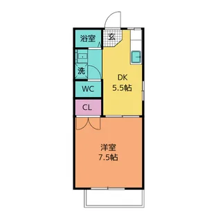 タウニー不吹 (タウニーフブキ)【1階】の間取り