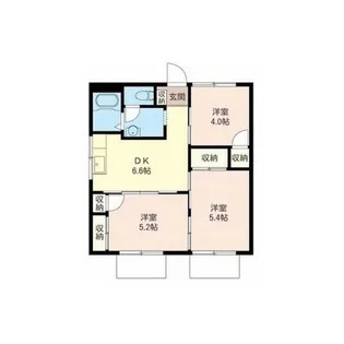 メゾンベルA【2階】の間取り