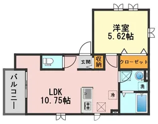 Mプーロニンフェア【3階】の間取り