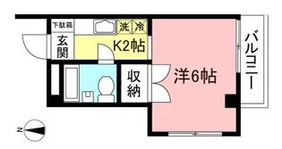 1Kの間取り画像