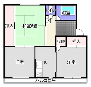 小川アパート【1階】の間取り
