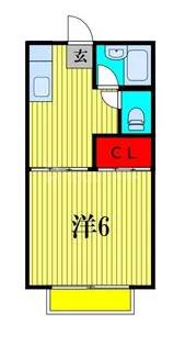 中嶋ハイツ【2階】の間取り