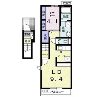 リナ プルメリア【2階】の間取り