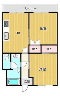 大阪府門真市柳町【マンション】の間取り