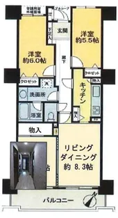 ライオンズガーデン花崎 H棟【14階】の間取り