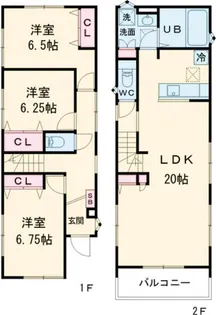 東京都昭島市中神町1【一戸建】の間取り