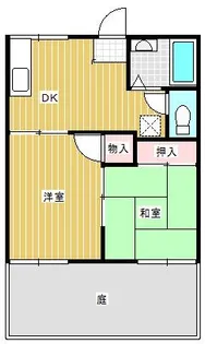 黒川アパート【1階】の間取り