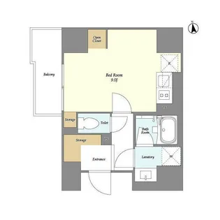 グランカーサ日本橋馬喰町【7階】の間取り
