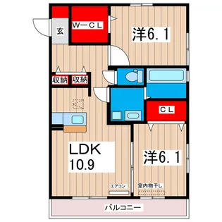茨城県日立市金沢町4【マンション】の間取り