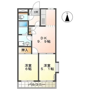 フェリシアSUZUKI【2階】の間取り