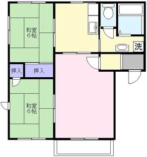 リバティハイム西中央 A【1階】の間取り