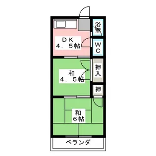 コーポ橋本【2階】の間取り