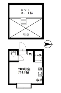 アーバンプレイス中野IVB【2階】の間取り