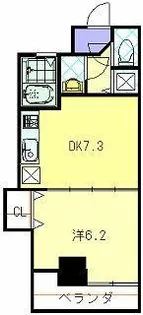 エススリーでじま【4階】の間取り