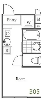 ボアソルテ大森中【2階】の間取り