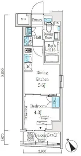 ソラニテ馬込【4階】の間取り