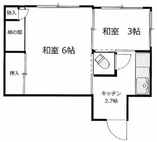 フカノコーポ【3階】の間取り