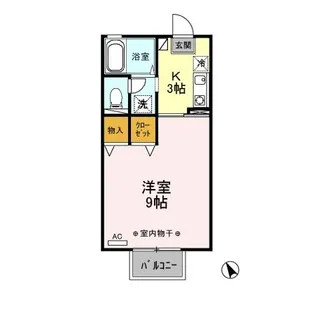 ロワール城南【2階】の間取り