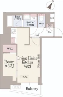 東京都新宿区住吉町【マンション】の間取り