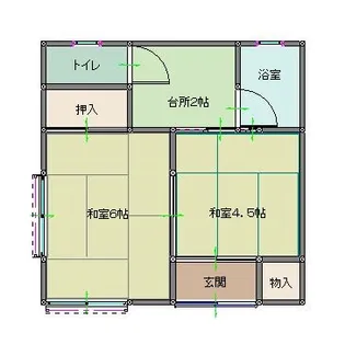 茨城県日立市大みか町2【一戸建】の間取り