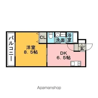 クラウンV【3階】の間取り