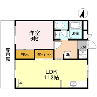 兵庫県高砂市伊保1【アパート】の間取り