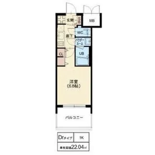 プレサンス神崎川ファインブレス【6階】の間取り