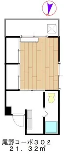 尾野コーポ【3階】の間取り