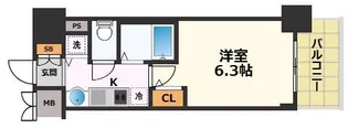 プレサンス金山グリーンパークス【7階】の間取り