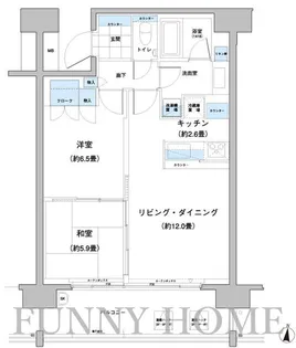 東京都世田谷区砧2【マンション】の間取り