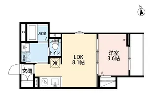 Fiore 川越新宿町【1階】の間取り